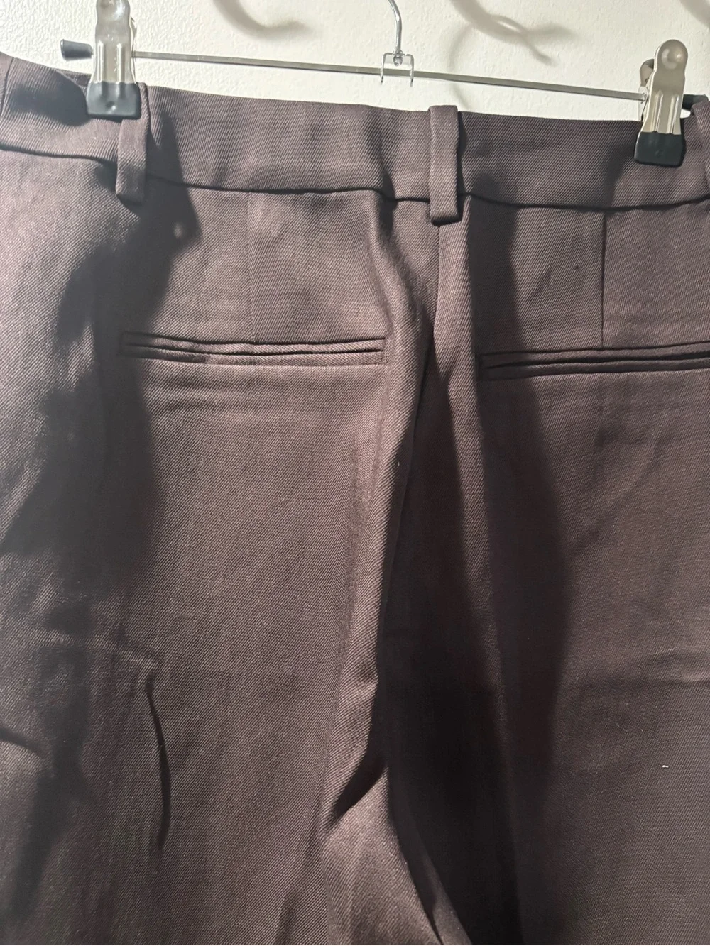 NWT H&M Women’s Dark Brown Pants polyester blend but look & feel more like linen